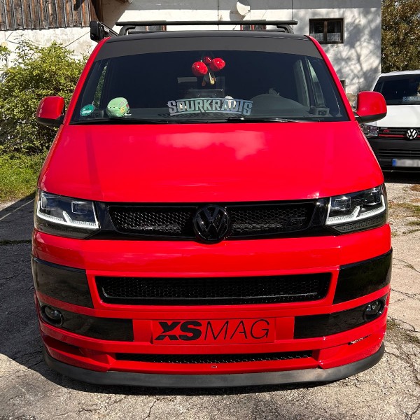 Voll LED Scheinwerfer Tagfahrlicht für VW T5 GP Facelift Bj. 10-15 Schwarz mit LED Blinker