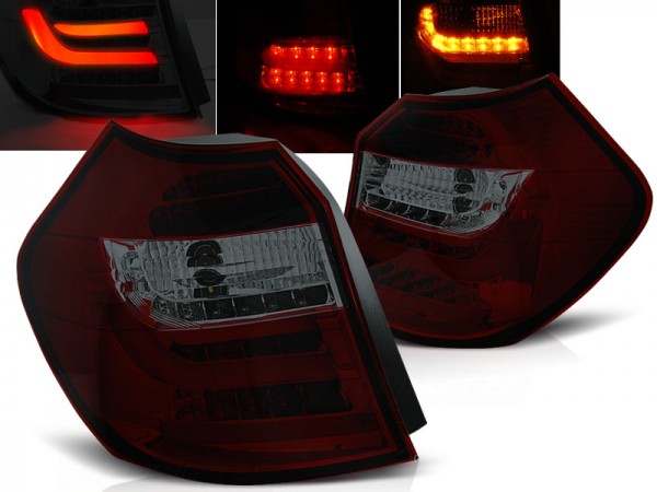 LED Lightbar Rückleuchten für BMW E87 Bj. 04-07 Rot/Smoke