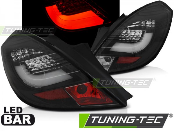 LED Lightbar Rückleuchten für Opel Corsa D (3-Türer) Bj. 06-14 Schwarz