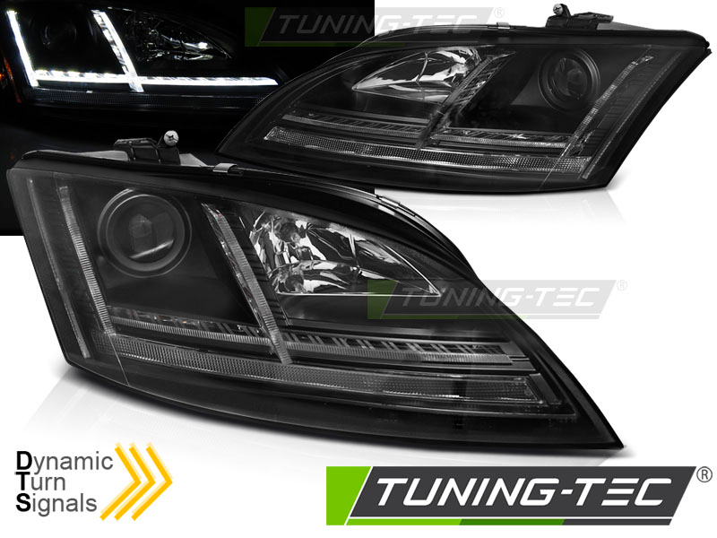 Scheinwerfer DRL LED Tagfahrlicht für Audi TT 8J Bj. 06-10 Schwarz