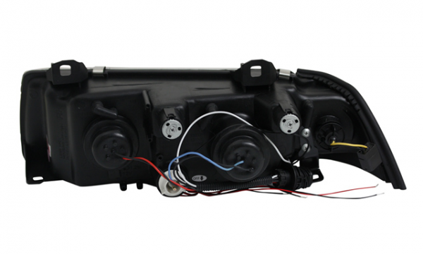 Scheinwerfer Angel Eyes für BMW 3er E36 Limo Touring Bj. 90-99 Chrom