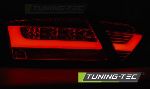LED Lightbar Rückleuchten für Audi A5 Coupe Sportback Bj. 07-11 Rot/Smoke