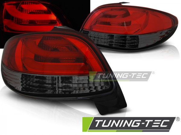 LED Rückleuchten für Peugeot 206 Bj. 98-06 Rot/Smoke