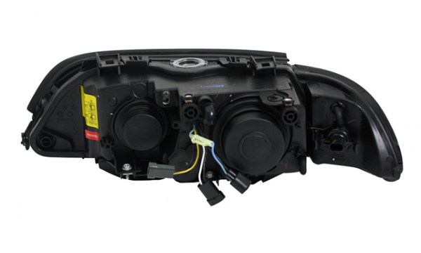 Xenon Scheinwerfer Angel Eyes für BMW 5er E39 Bj. 95-00 Schwarz