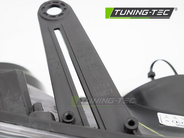 Scheinwerfer Halogen Rechts für Dacia Duster H79 Bj. 13-15 DRL H1 H7 Schwarz