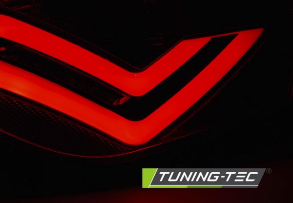 LED Lightbar Rückleuchten für Seat Ibiza 6J 3-Türer Bj. 08-15 Schwarz