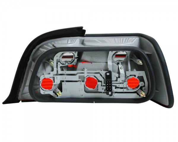 Rückleuchten Klarglas für BMW E36 Coupe Cabrio Bj. 92-99 Rot/Smoke