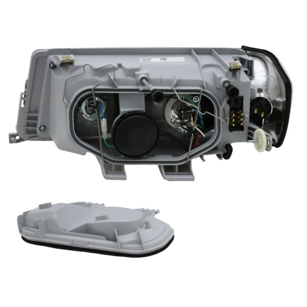 Scheinwerfer Klarglas für Mercedes 190 W201 Bj. 82-93 Chrom