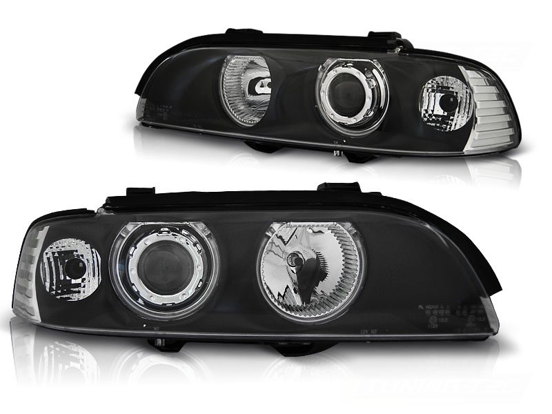 Scheinwerfer CCFL Angel Eyes für BMW 5er E39 Bj. 95-00 Schwarz