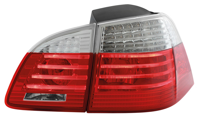 LED Rückleuchten BMW E61 Touring Bj. 0407 Rot/Chrom E61