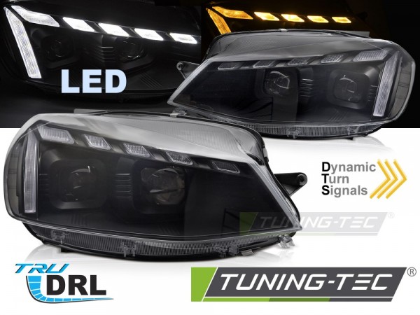 Voll LED Scheinwerfer Tagfahrlicht für VW Golf 7.5 VII Facelift Bj. 17-20 Schwarz