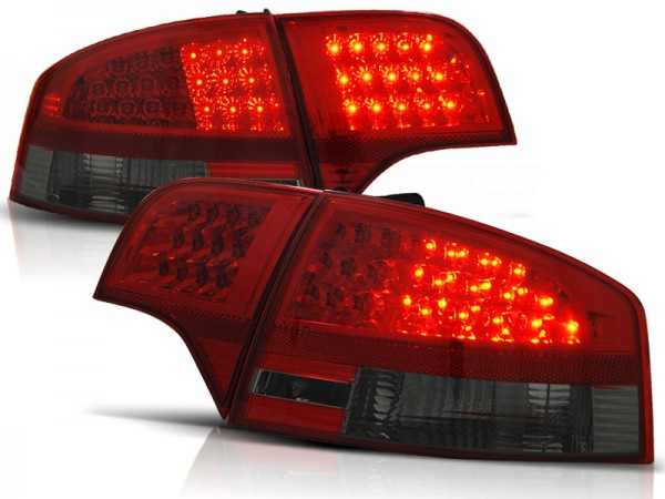 LED Rückleuchten für Audi A4 B7 (8E) Limo Bj. 04-08 Rot/Smoke