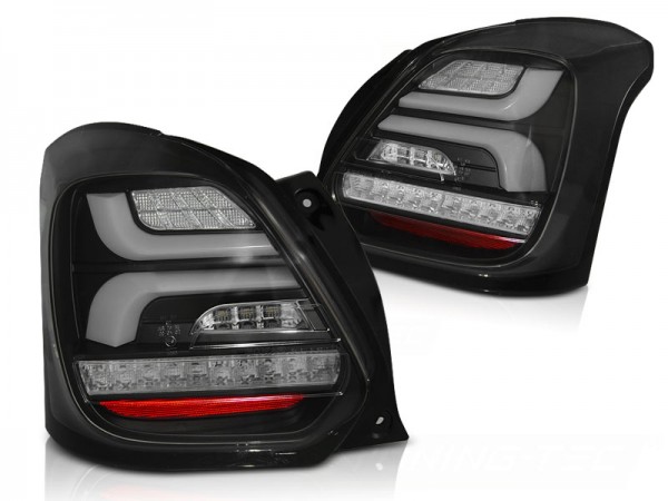 LED Lightbar Rückleuchten für Suzuki Swift V (AZ) Bj. 2017- Schwarz dynamischer Blinker
