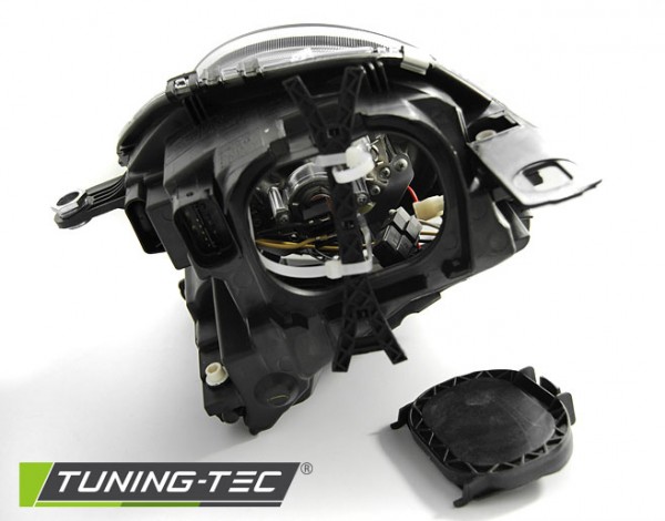 Scheinwerfer Klarglas für Mini One Cooper Bj. 06-14 Schwarz