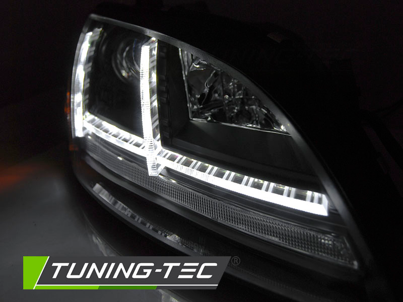 Xenon Scheinwerfer DRL LED Tagfahrlicht für Audi TT 8J Bj. 06-10 Schwarz
