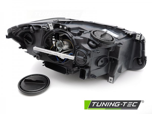 Scheinwerfer Halogen Links für 5er BMW F10 F11 Bj. 09-13 Motor H7 Angel Eyes