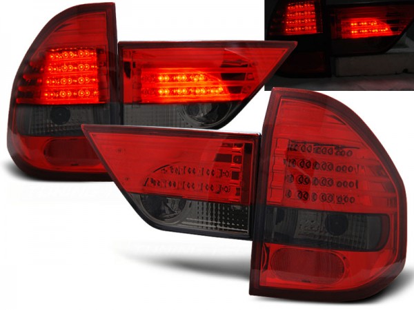 LED Rückleuchten für BMW X3 E83 Bj. 04-06 Rot/Smoke