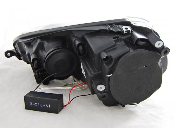 Scheinwerfer CCFL Angel Eyes für VW Golf 5 Jetta 3 Bj. 03-10 Schwarz
