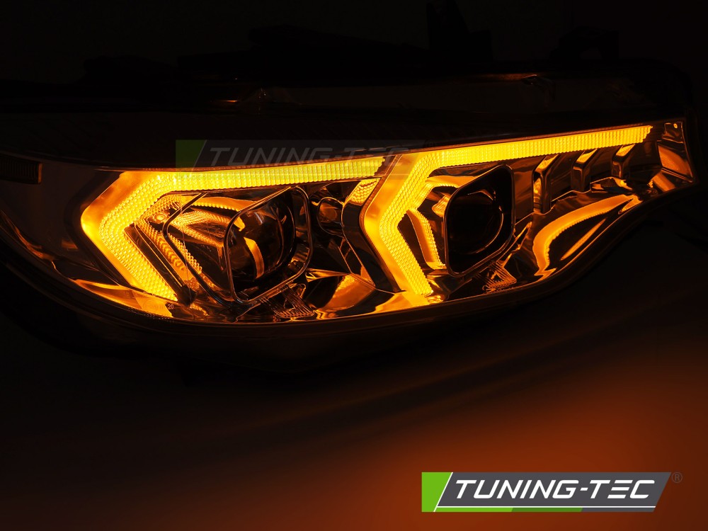 Xenon Scheinwerfer DRL LED Tagfahrlicht für BMW 4er F32 F33 Bj. 13-17 Chrom