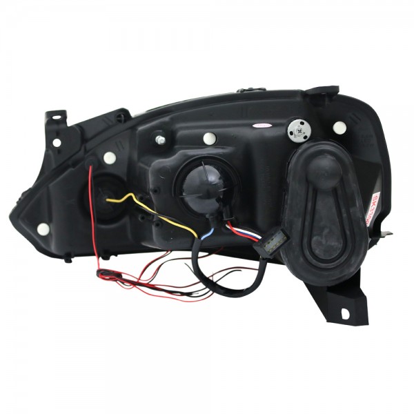 Scheinwerfer Angel Eyes für Opel Corsa C Bj. 00-06 Schwarz