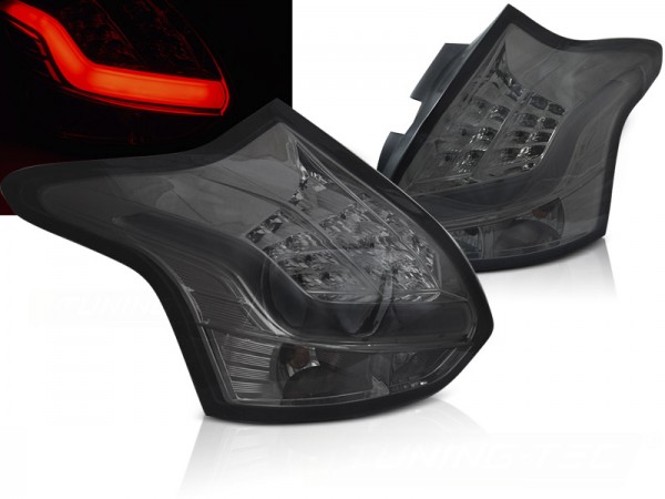 LED Lightbar Rückleuchten für Ford Focus III MK3 Bj. 2011-2014 Smoke