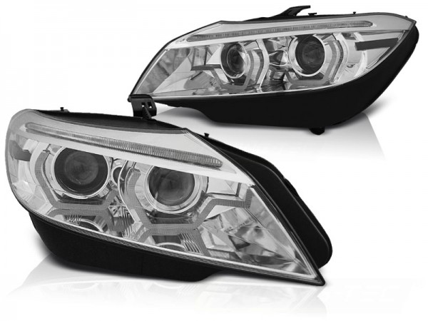 Xenon Scheinwerfer DRL LED Tagfahrlicht für BMW Z4 E89 Bj. 09-13 Chrom