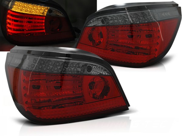 LED Rückleuchten für BMW E60 Limo Bj. 03-07 Rot/Smoke dynamischer Blinker