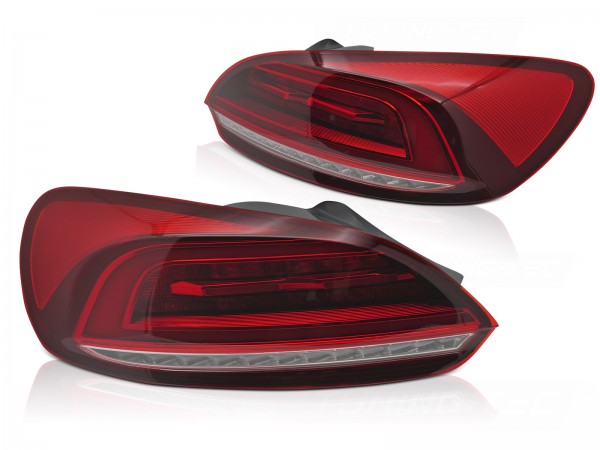 LED Lightbar Rückleuchten für VW Scirocco 3 (III) Bj. 08-14 Rot mit dynamischen Blinker