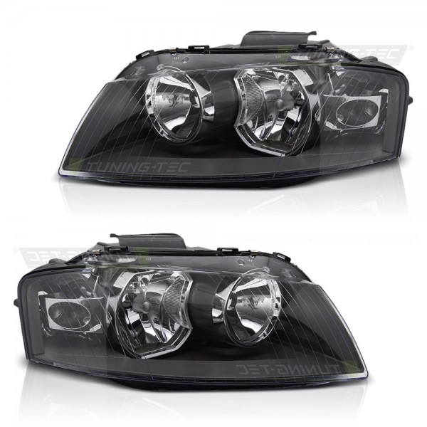 Scheinwerfer Halogen Set für Audi A3 8P Bj. 03-09 Stellmotor H7 TYC