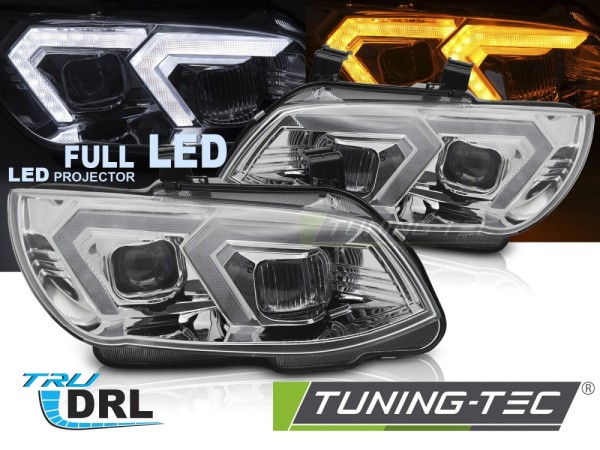 Voll LED Scheinwerfer Tagfahrlicht für BMW E92 E93 ohne AFS Bj. 10-13 Chrom