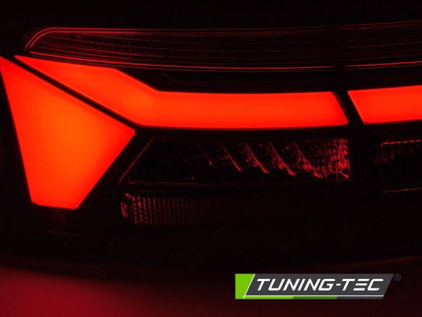 Voll LED Lightbar Rückleuchten für Audi A5 Coupe Cabrio Sportback Bj. 11-16 Rot/Chrom