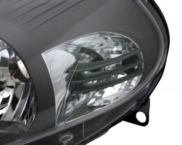 Scheinwerfer Halogen Set für Fiat Grande Punto 199 Bj. 05-08 Sport H4 Anthrazit