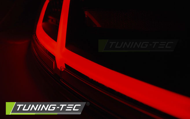 Voll LED Lightbar Rückleuchten für Audi TT 8J Bj. 06-14 Schwarz dynamischer Blinker