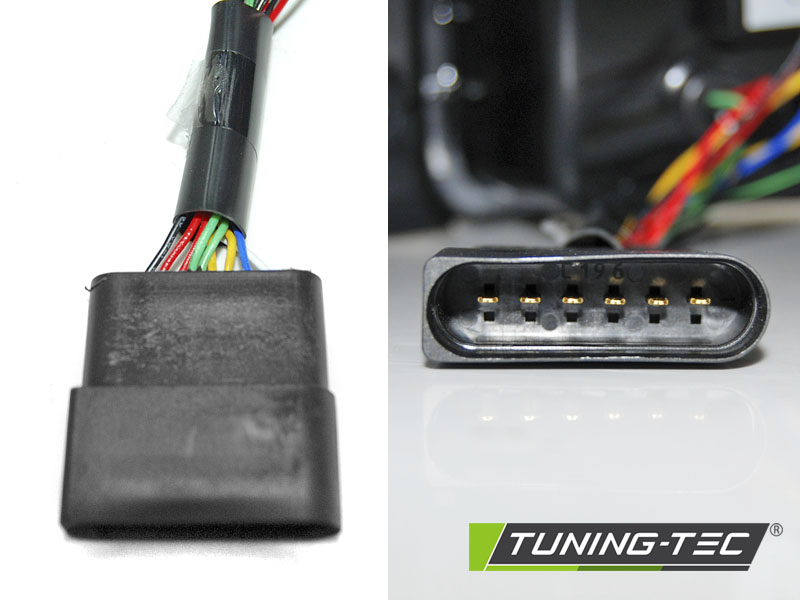 Voll LED Lightbar Rückleuchten fürVW T5 GP Facelift Bj. 09-15 Schwarz (Flügeltüren)