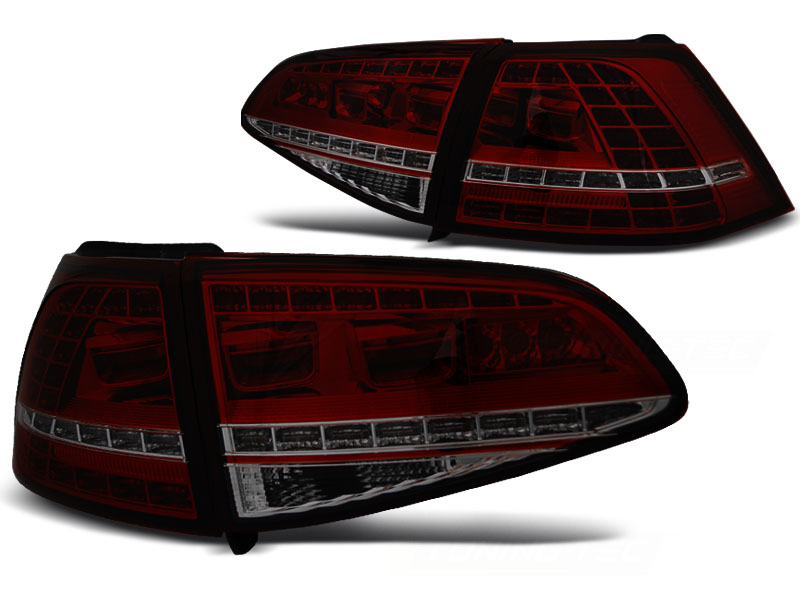 LED Rückleuchten für VW Golf 7 (VII) Limo Bj. 12-17 Rot/Smoke dynamischer Blinker