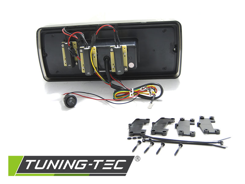 LED Lightbar Rückleuchten für Mercedes G-Klasse W463 Bj. 90-12 Smoke dynamischer Blinker