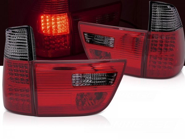 LED Rückleuchten für BMW X5 E53 Bj. 99-03 Rot/Smoke