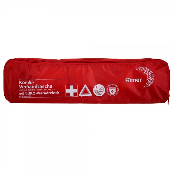 PKW KFZ Duo Kombitasche Rot Verbandskasten Verbandstasche Warndreieck Auto