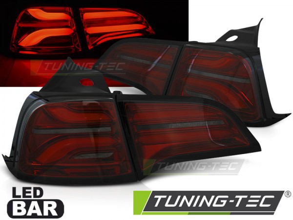 Voll LED Rückleuchten für Tesla Model 3 / Model Y Bj. 17-20 Rot/Smoke