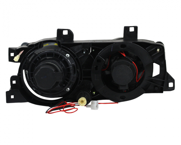 Scheinwerfer Angel Eyes für BMW 5er E34 7er E32 Bj. 86-95 Chrom