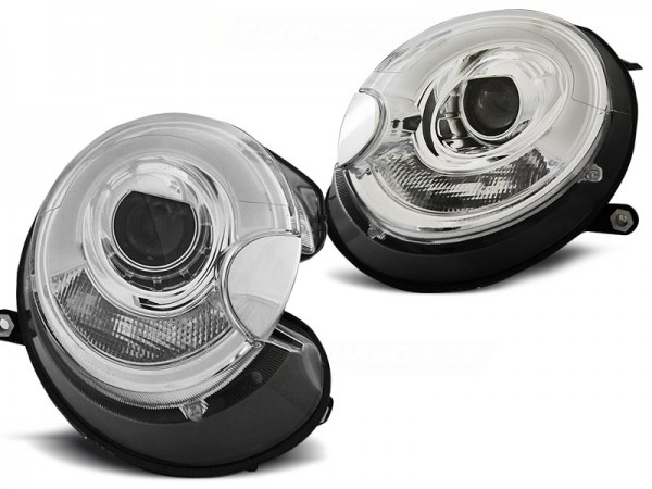 Scheinwerfer LED Tagfahrlicht Optik für Mini One Cooper Bj. 06-14 Chrom LTI