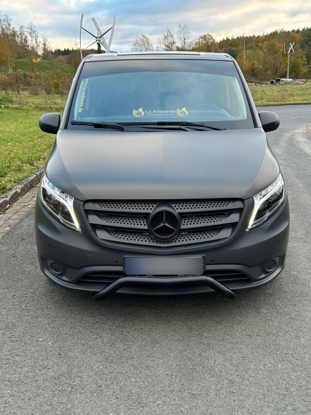 Voll LED Scheinwerfer Tagfahrlicht für Mercedes V-Klasse / Vito W447 Bj. 14-23 Schwarz LED Blinker