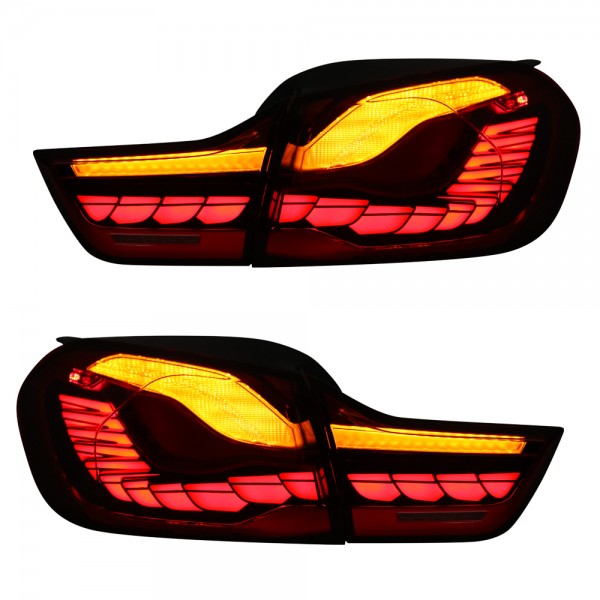 Voll LED Rückleuchten für BMW F32 F33 F82 Bj. 13-21 Rot in OLED Technik dynamischer Blinker