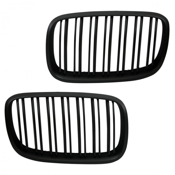 Kühlergrill Frontgrill für BMW X5 E70 X6 E71 Bj. 2006-2014 Schwarz Doppelsteg
