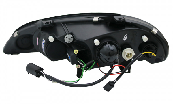 Scheinwerfer LED Tagfahrlicht Optik für Opel Tigra A Bj. 94-00 Chrom