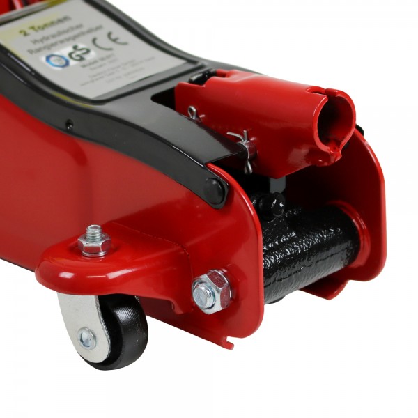 PKW Rangier Wagenheber Rot 8,5cm flach 2T Low Profile tiefergelegte Fahrzeuge