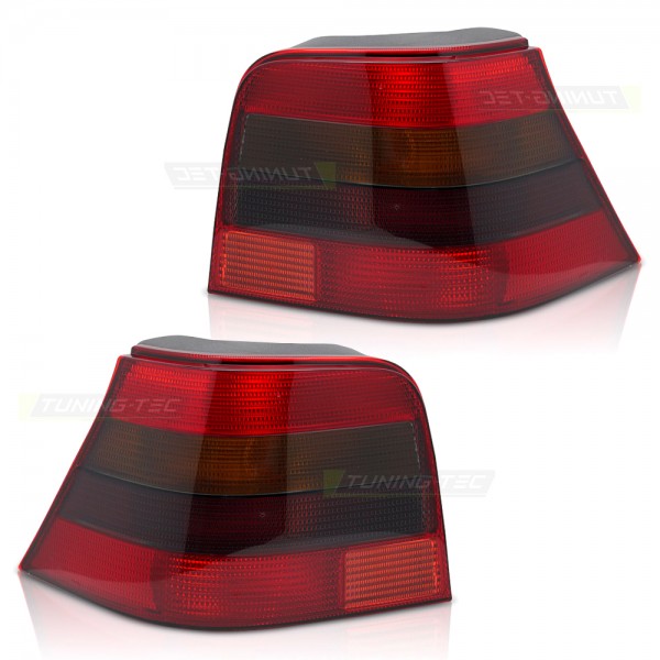 Rückleuchten Heckleuchten Set für VW Golf 4 Bj. 97-03 Rot Schwarz Jubiläum