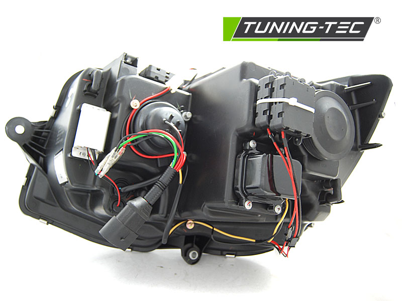 Scheinwerfer DRL LED Tagfahrlicht für VW T6 Bj. 15-19 Schwarz mit dynamischem LED Blinker