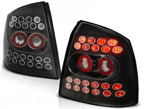 LED Rückleuchten für Opel Astra G Limo Bj. 98-04 Schwarz