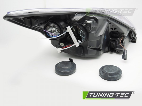 Scheinwerfer Halogen Links für Ford Focus MK2 Bj. 08-10 Schwarz Kurvenlicht